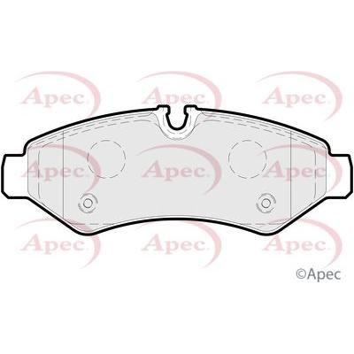 Apec Brake Pads Rear Fits Mercedes-Benz Sprinter 4T Tourer Bus 414Cdi09