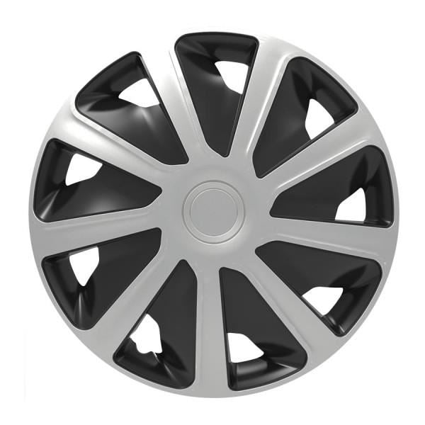 4x Silver/Black 15" Inch Deep Dish Van Wheel Trims Hub Caps For VW Caddy UKB4C  - Dynamic Drive