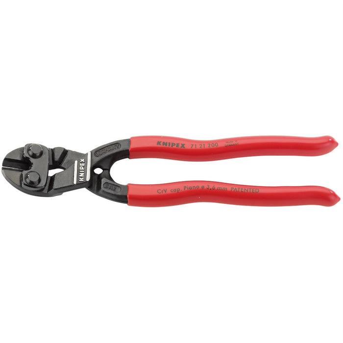 Draper Knipex Cobolt 71 21 200SB Compact 20&deg; Angled Head Bolt Cutters, 200mm Draper  - Dynamic Drive