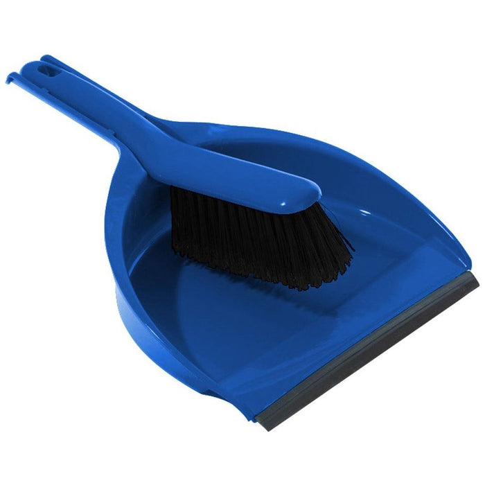 Cleenol Hygiene Dustpan & Stiff Brush - Blue Cleenol  - Dynamic Drive