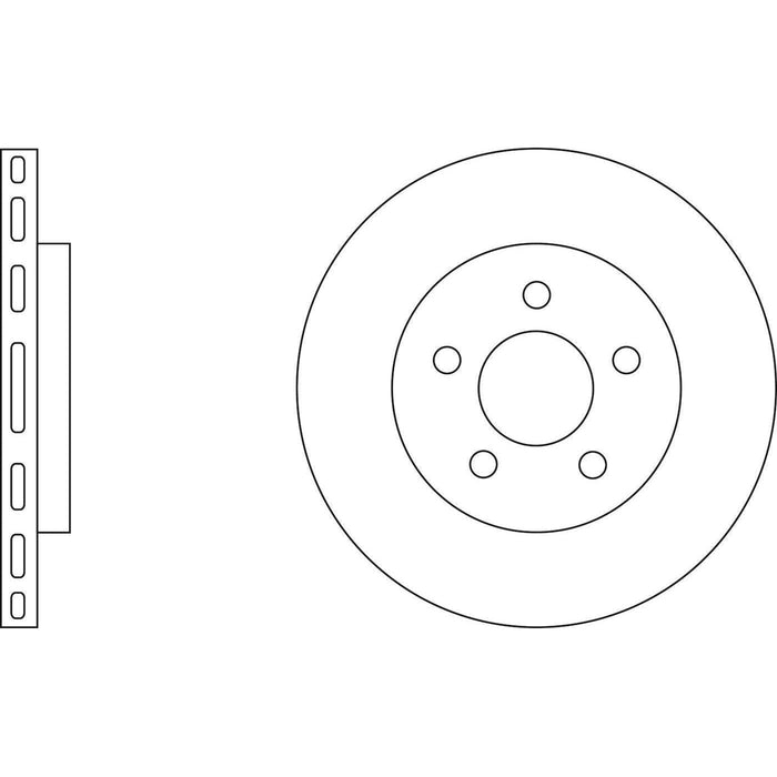 Apec Brake Disc Front Fits Chrysler Neon