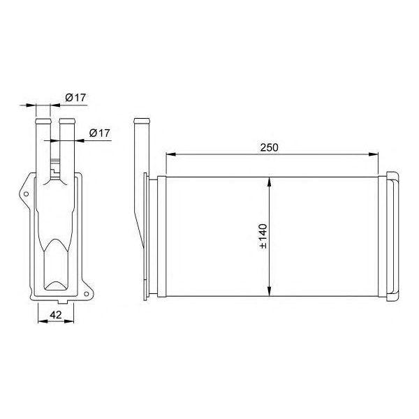 NRF Heater Radiator 58638