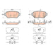 Genuine TRW Brake Pads (Rear) GDB3617 TRW  - Dynamic Drive