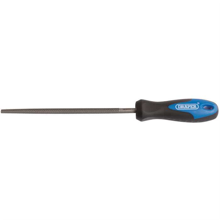 Draper Soft Grip Engineer's Round File and Handle, 150mm 00012 Draper  - Dynamic Drive