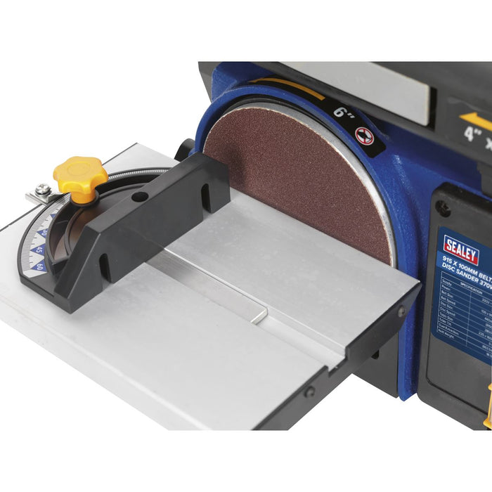 BELT/DISC SANDER 100 X 915MM/150 370W/230V Sealey  - Dynamic Drive