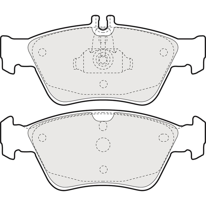 Genuine APEC Front Brake Discs & Pads Set Vented for Mercedes-Benz E-Class