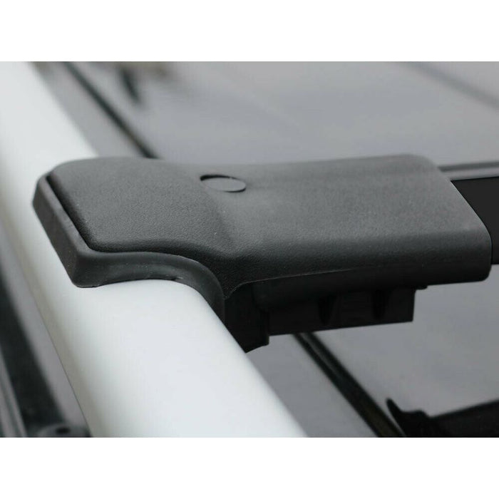 Roof Bars Rack Aluminium Black fits Volkswagen Sharan 2010- Onwards