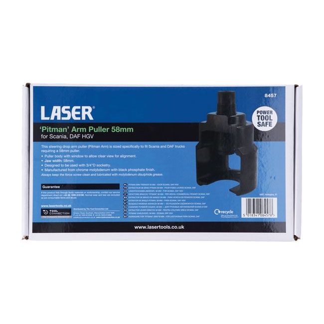 Laser 'Pitman' Arm Puller 58mm - for Scania, DAF HGV 8457 Laser Tools  - Dynamic Drive