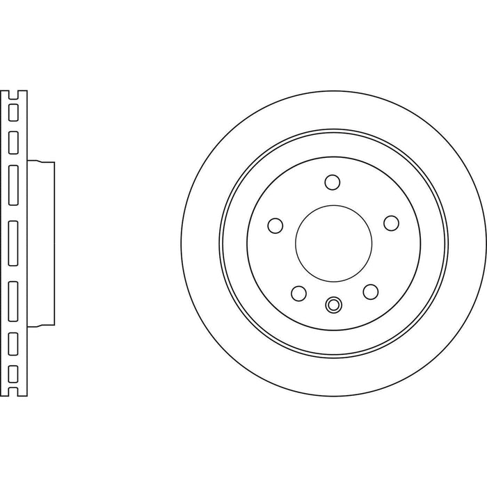 Apec Brake Disc Rear Fits Cadillac Ats