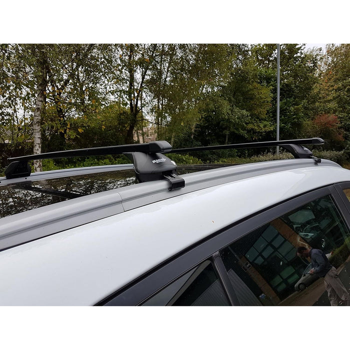 Steel Locking Roof Rack Cross Bars fits Citroen C3 Aircross 2017-2020