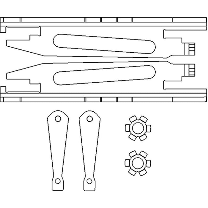 Apec Adjuster Bar Rear Fits Audi 80 A2 Coupe Seat Arosa Cordoba Ibiza Toledo VW