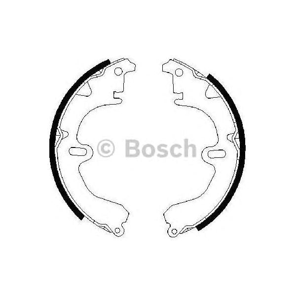 Genuine Bosch Brake Shoe Bs470 fits Toyota Corolla VVTi - 1.4 - 99-02 0986487203