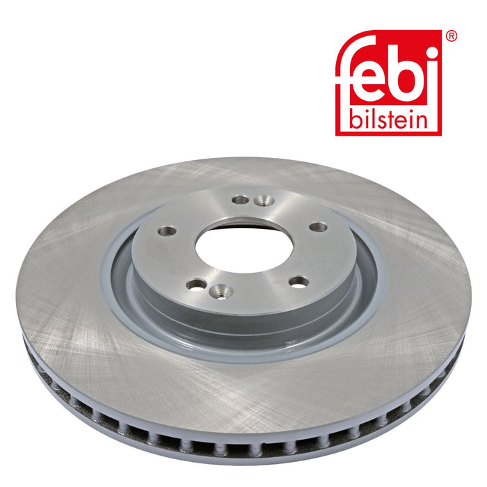 Genuine FEBI Front Brake Discs & Pads Set Vented for Hyundai i40