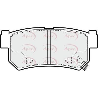 Apec Brake Pads Rear Fits Ssangyong Actyon Korando Kyron Musso Rexton W