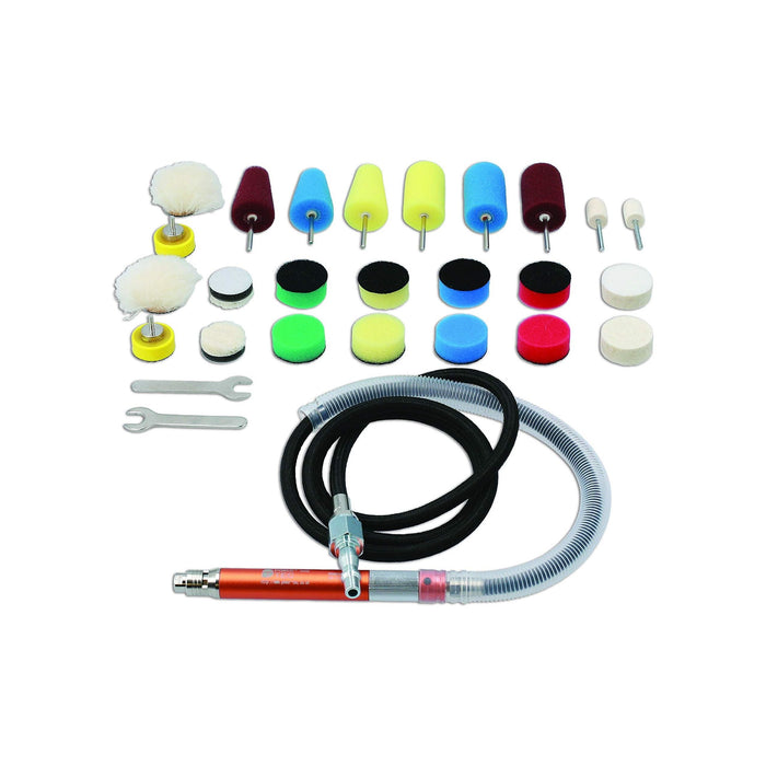 Power-Tec Pneumatic Detail Polishing Tool Kit 92559