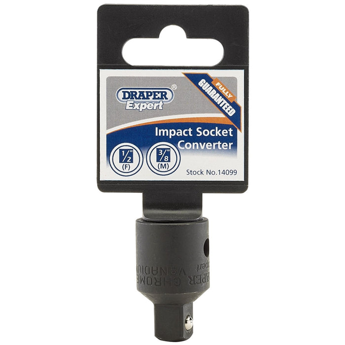 Draper Impact Socket Converter, 1/2"(F) x 3/8"(M) 14099