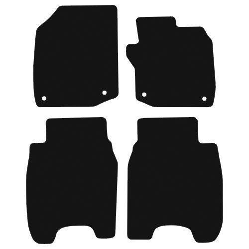 Fully Tailored Black Carpet Car Mats for Honda Civic 12> Set of 4 With 4 Clips UKB4C  - Dynamic Drive