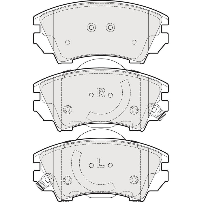 Apec Brake Pads Front Fits Opel Astra Cascada Gtc Insignia Zafira Tourer Saab 9-5