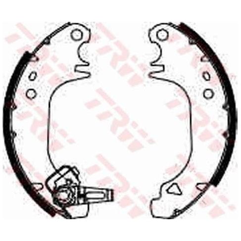 Genuine TRW Brake Shoes Pre-Assembled (R90) GSK1142