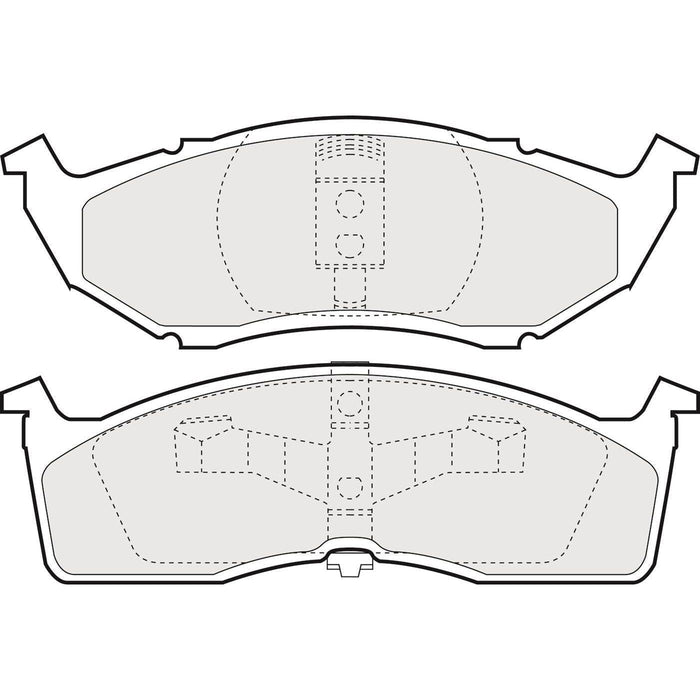 Apec Brake Pads Front Fits Chrysler Neon