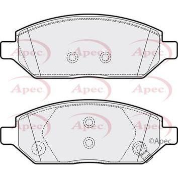 Apec Brake Pads Front Fits Opel Karl Vauxhall Viva