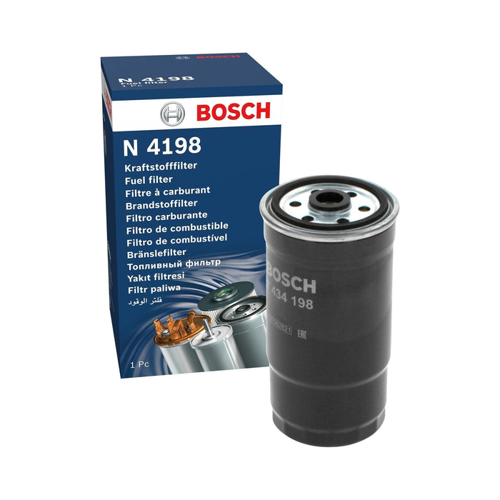 Genuine Bosch Car Fuel Filter N4198 fits Hyundai Santa Fe CRDi - 2.0 - 01-06 145