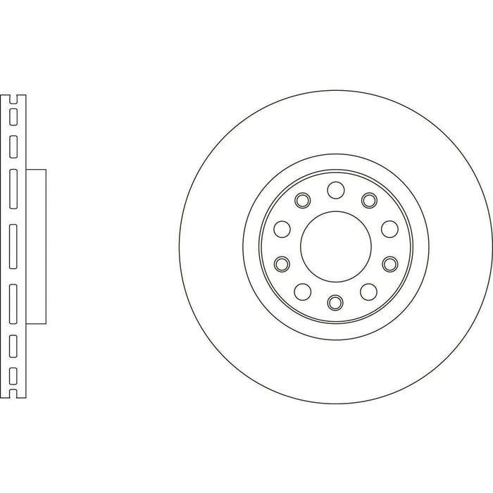 Apec Brake Disc Front Fits Alfa Romeo Giulia Apec  - Dynamic Drive