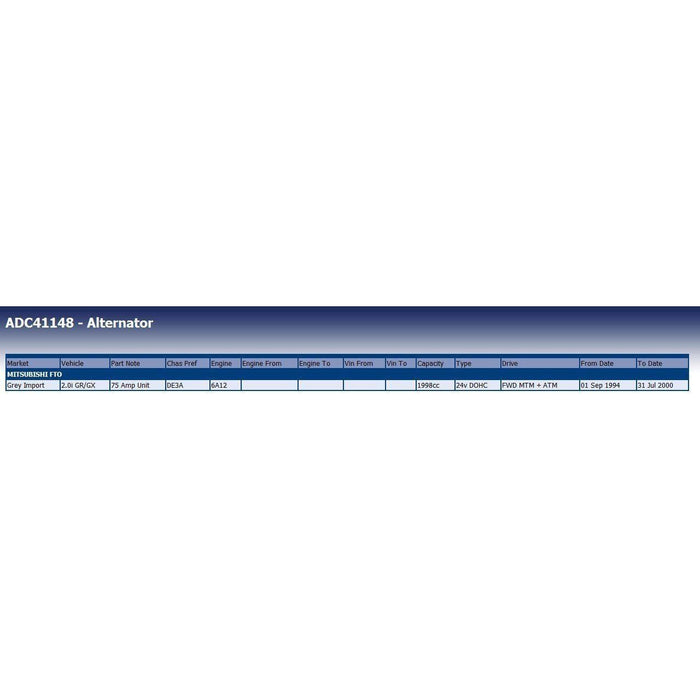 Blue Print ADC41148 Alternator