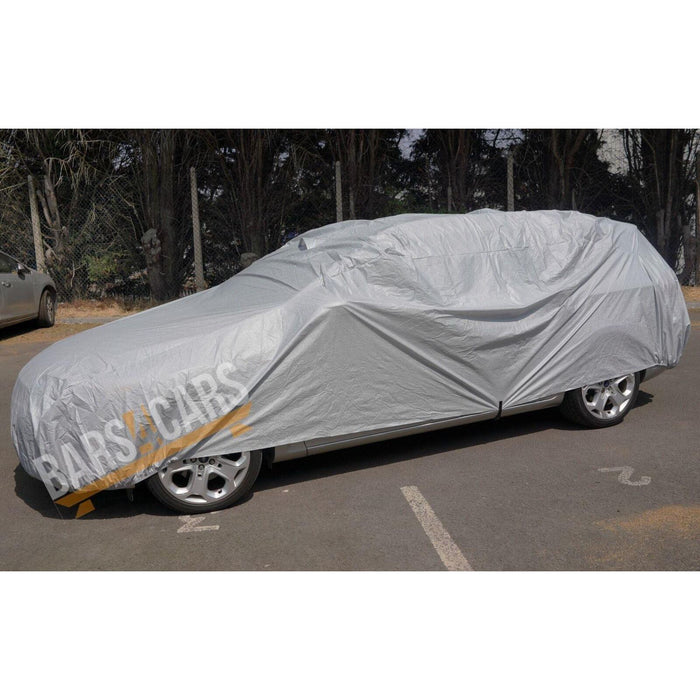 Waterproof Full Car Cover Duel Layer Anti Scratch Lining Small 406x165x119cm Saxon  - Dynamic Drive