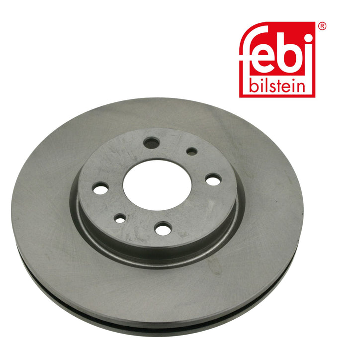 Genuine FEBI Front Brake Discs & Pads Set Vented for Fiat Panda