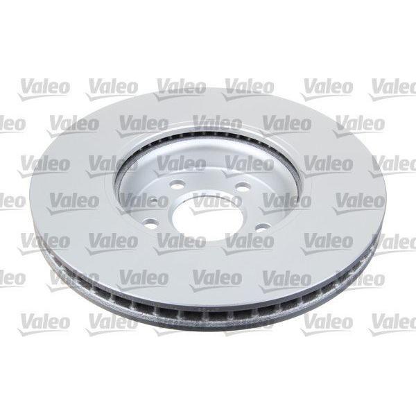 Genuine Valeo Brake Disc Coated Fits Audi A4 Front