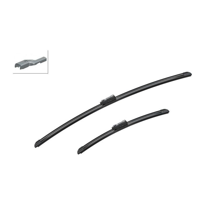 Bosch Aerotwin Flat Blade Front Windscreen Wiper Blade Pair Set 650/380mm A143S