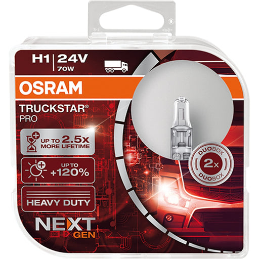 Osram TRUCKSTAR PRO H1 halogen headlamp, 64155TSP-HCB, 24 V commercial vehicle, Osram  - Dynamic Drive