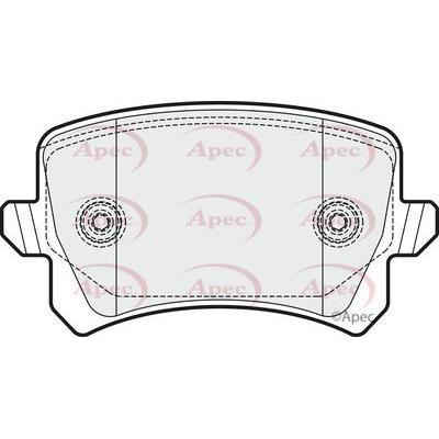 Apec Brake Pads Rear Fits Audi Q3 Seat Alhambra VW Cc Passat Sharan Tig