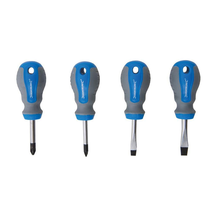 Silverline Stubby Screwdriver Set 4pce 4pce Silverline  - Dynamic Drive