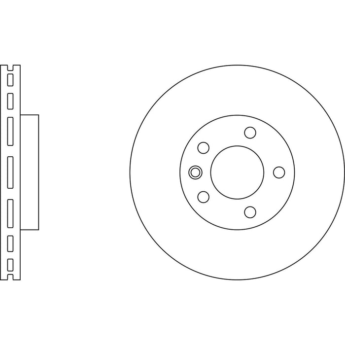 Genuine APEC Rear Brake Discs & Pads Set Vented for VW Transporter/Caravelle