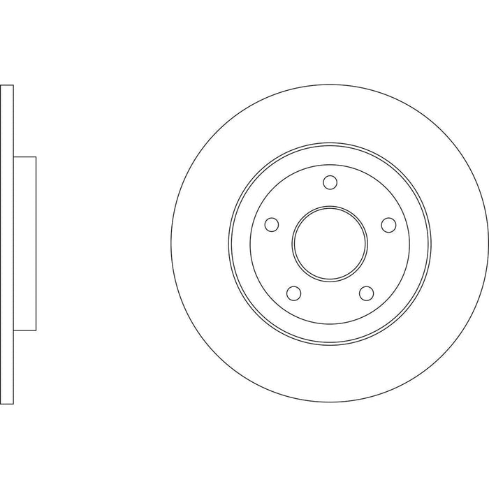 Apec Brake Disc Rear Fits No Application Found