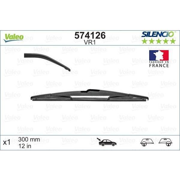 Valeo Rear Single Wiper Blades 574126 Automotive Part Valeo  - Dynamic Drive