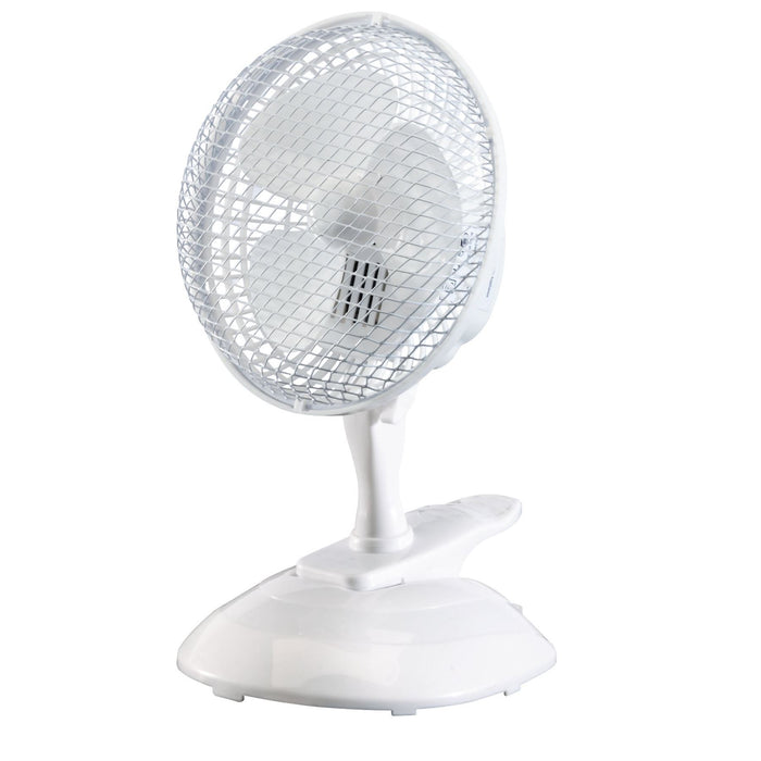 Draper 230V Clip-On Desk Fan, 6"/150mm, 15W 08710 Draper  - Dynamic Drive