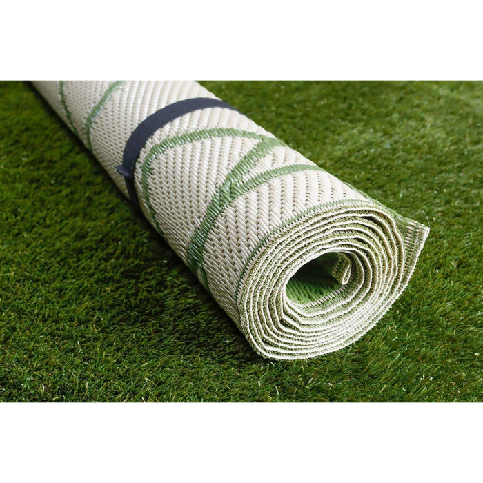 Outdoor Garden Rug Portable Mat for Decking Patio Reversible Cream120x180cm Gardenwize  - Dynamic Drive