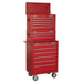 Sealey Topchest Mid-Box & Rollcab 14 Drawer Stack Red AP22STACK Sealey  - Dynamic Drive