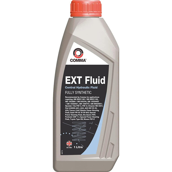 Comma EXT Fully Synthetic CHF Central Hydraulic Power Steering Fluid 1 Litre 1L