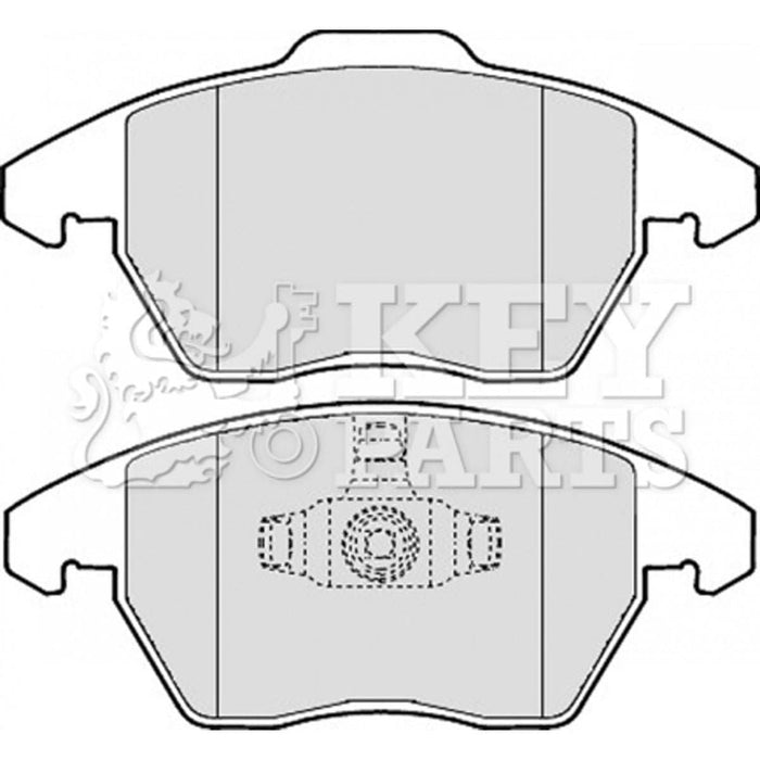 Genuine Key Parts KBP1888 Front Brake Pads (Ate-Teves)