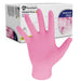 Bodyguards Powder Free Pink Nitrile Disposable Gloves Large Box of 100 Bodyguard  - Dynamic Drive