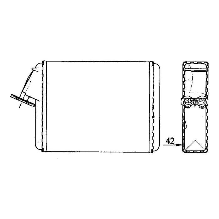 NRF Heater Radiator fits Citroen C15 Visa