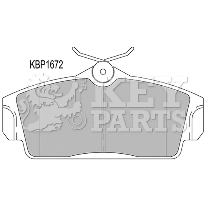 Genuine Key Parts KBP1672 Front Brake Pads (Lucas-Girling)