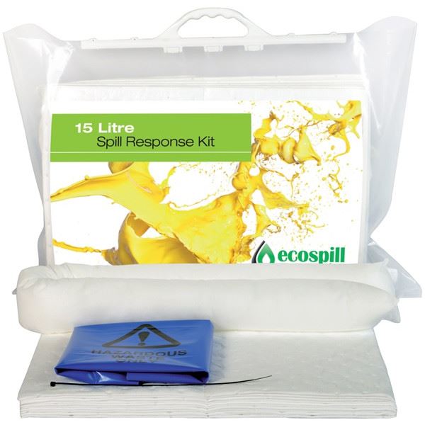 Ecospill Oil Only Clip Top Spill Kit - 15 Litre Ecospill  - Dynamic Drive