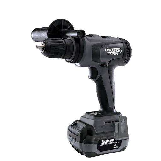 Draper XP20 20V Brushless Combi Drill, 135Nm, 1 x 4.0Ah Battery, 1 x Fast Charge Draper  - Dynamic Drive