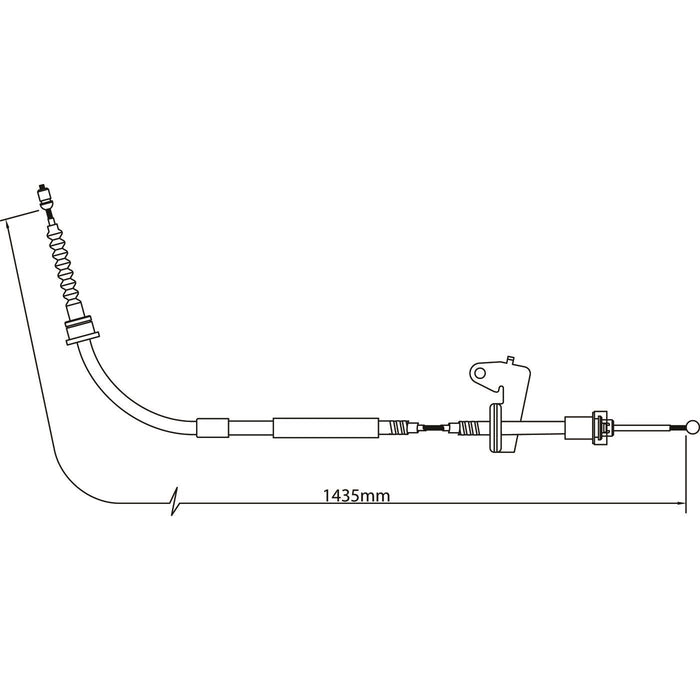 Apec Brake Cable Rear Left Fits Mini