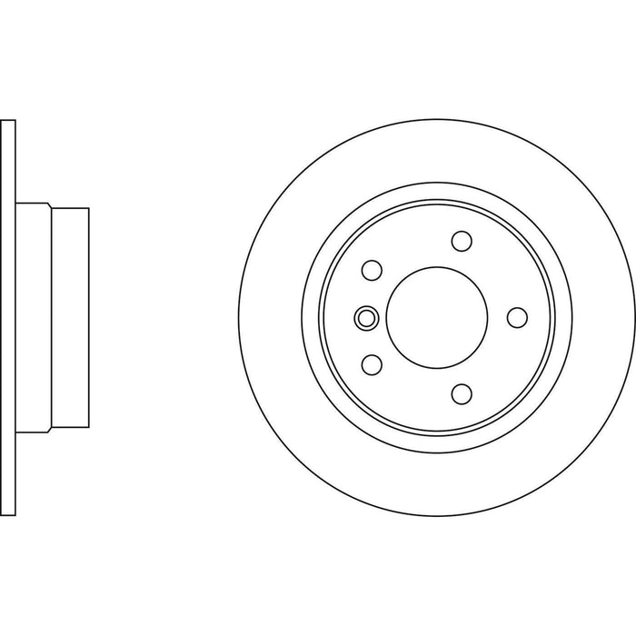 Apec Brake Disc Rear Fits BMW 1 Series 3